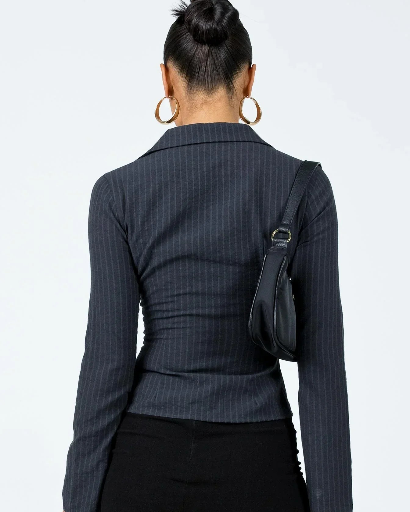 Camille | Blouse Dame Élégante à Rayures avec Manches Évasées pour Femmes 3