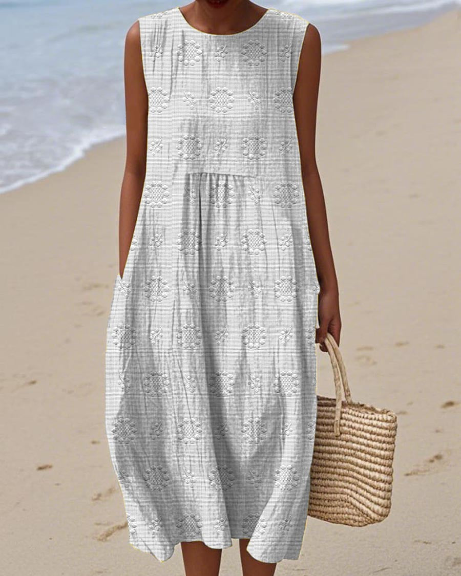 Camille | Élégante Robe Sans Manches Décontractée avec Poches pour Femmes 3