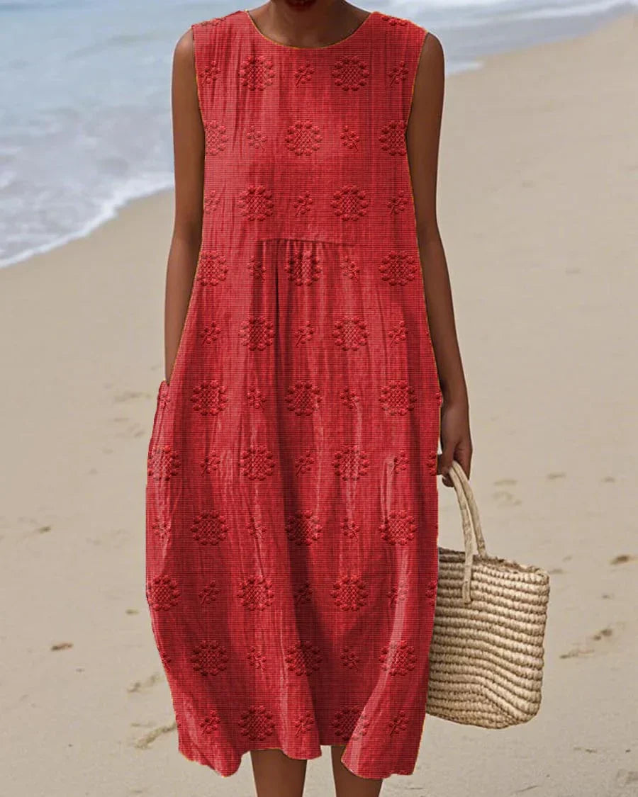 Camille | Élégante Robe Sans Manches Décontractée avec Poches pour Femmes 4