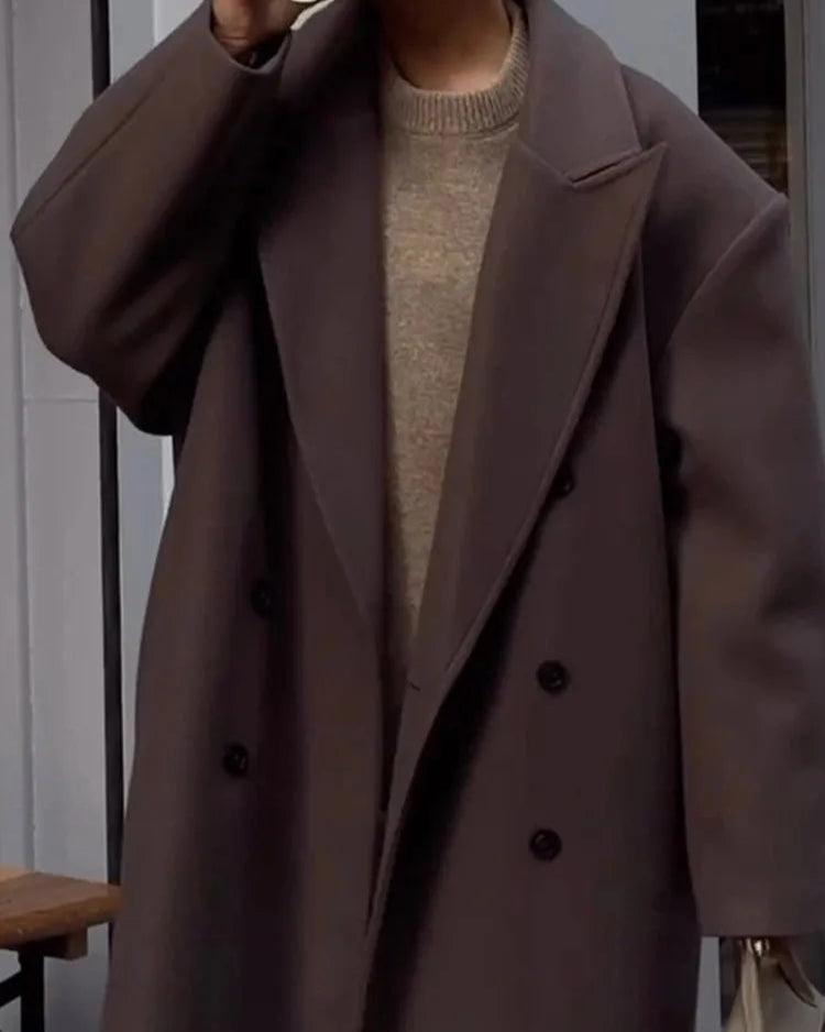 Camille | Manteau Oversize Chic à Double Boutonnage pour Femmes 6