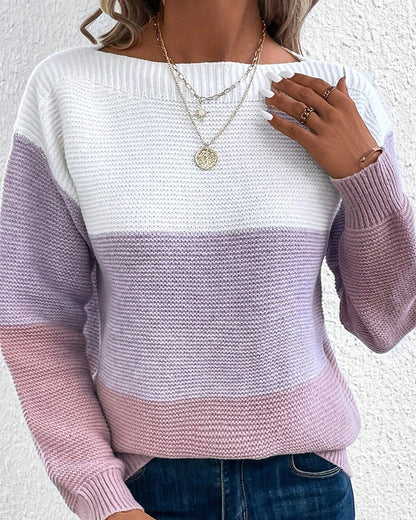 Camille | Pull Décontracté en Tricot Colorblock pour Femmes Élégantes 2