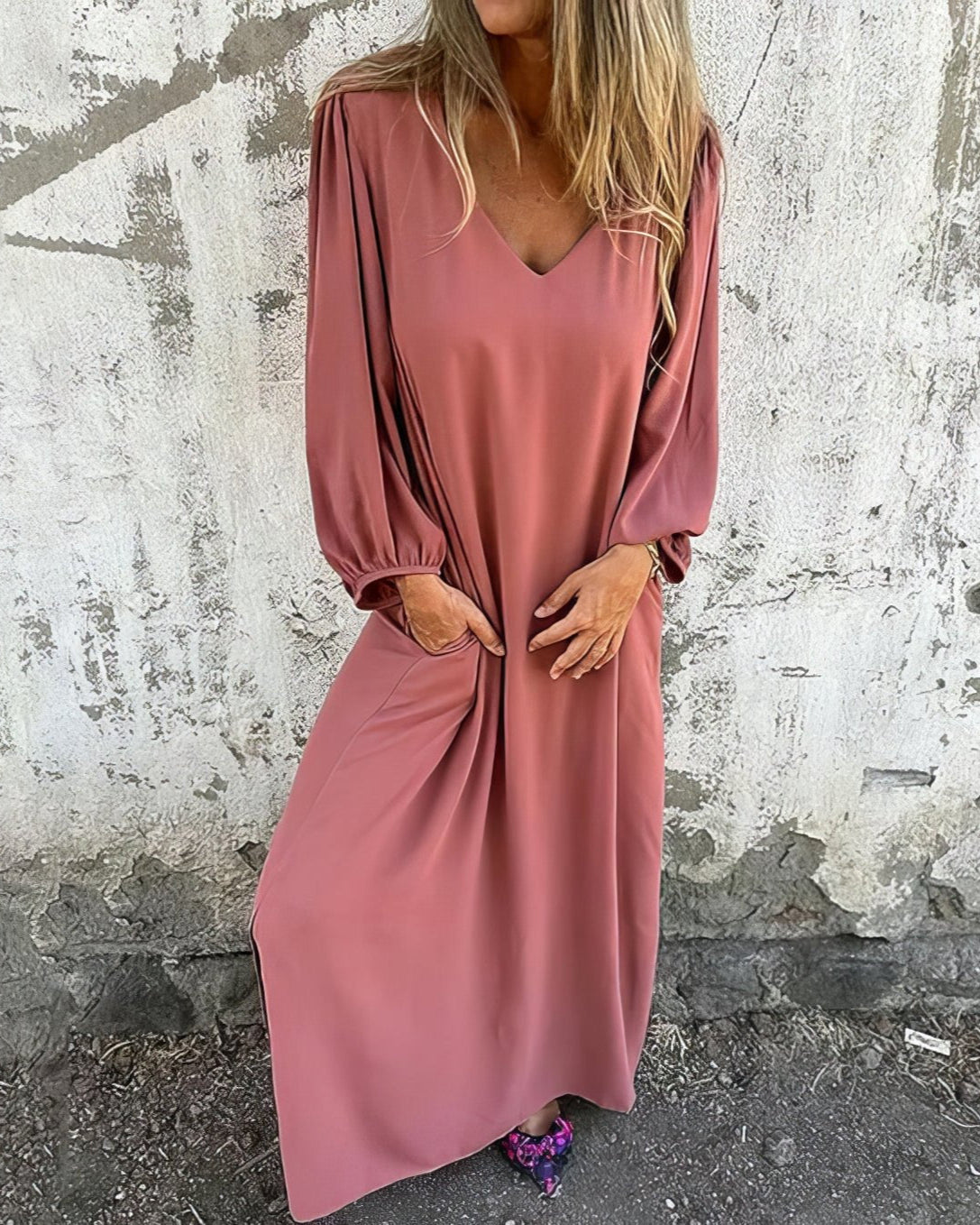 Camille | Robe Boho Élégante avec Fente Latérale pour Femmes 1