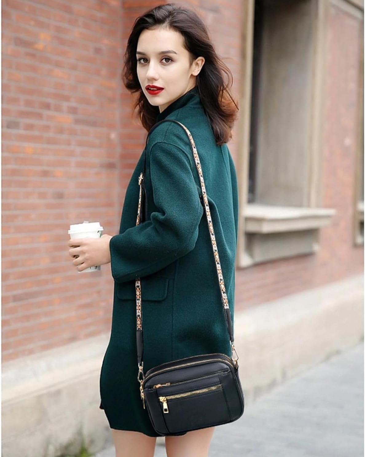 Camille | Sac à Bandoulière en Cuir Élégant pour Femme avec Compartiments Pratiques 5