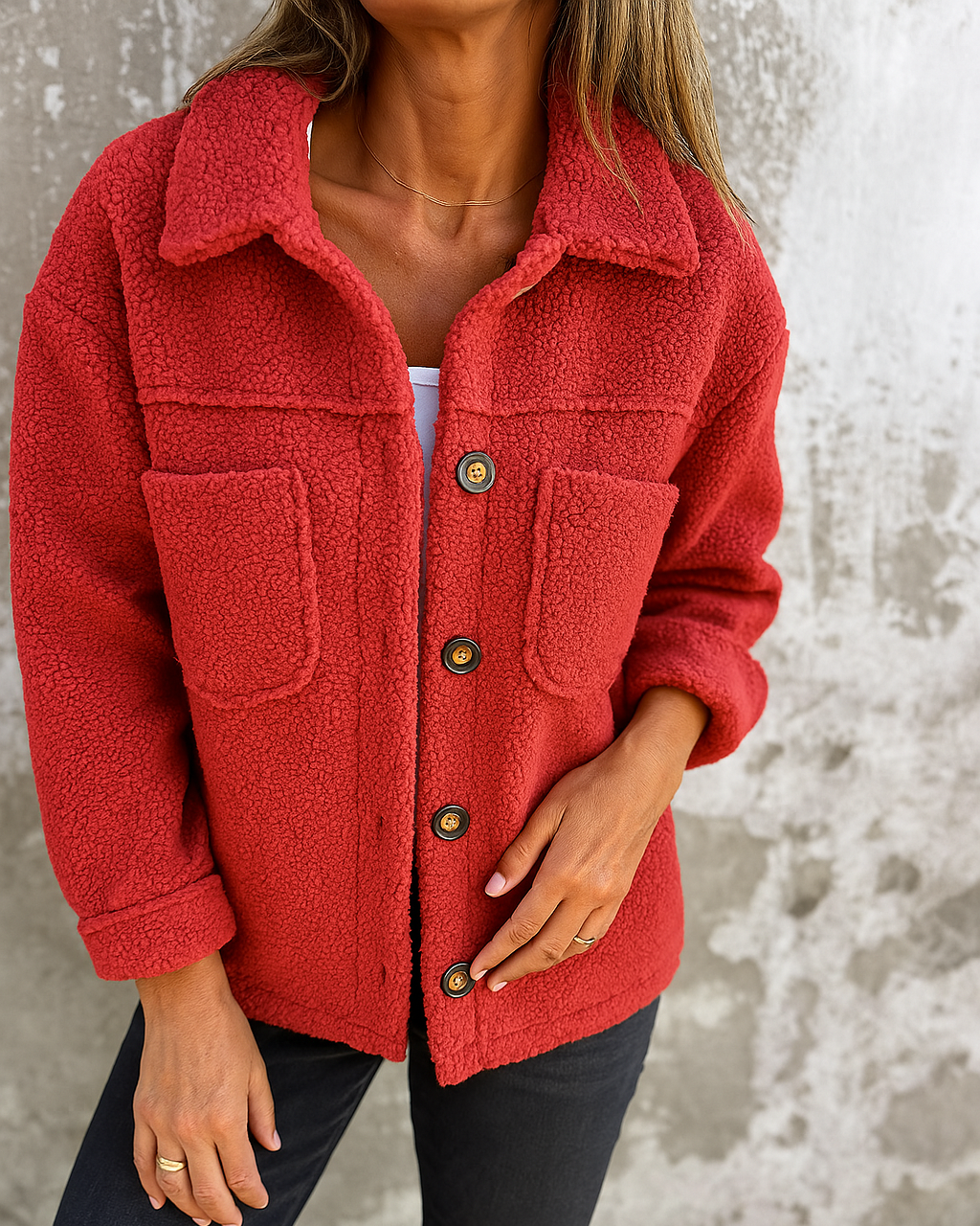 Camille | Veste Teddy Texturée Élégante et Confortable pour Femmes 8