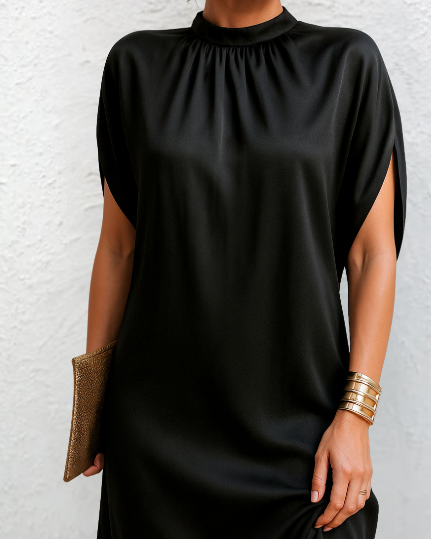 Clara | Élégante Robe Maxi Sans Manches pour Femmes avec Fente Latérale 1