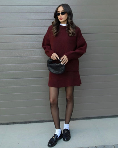 Clara | Ensemble Décontracté en Tricot avec Pull et Short pour Femmes 2