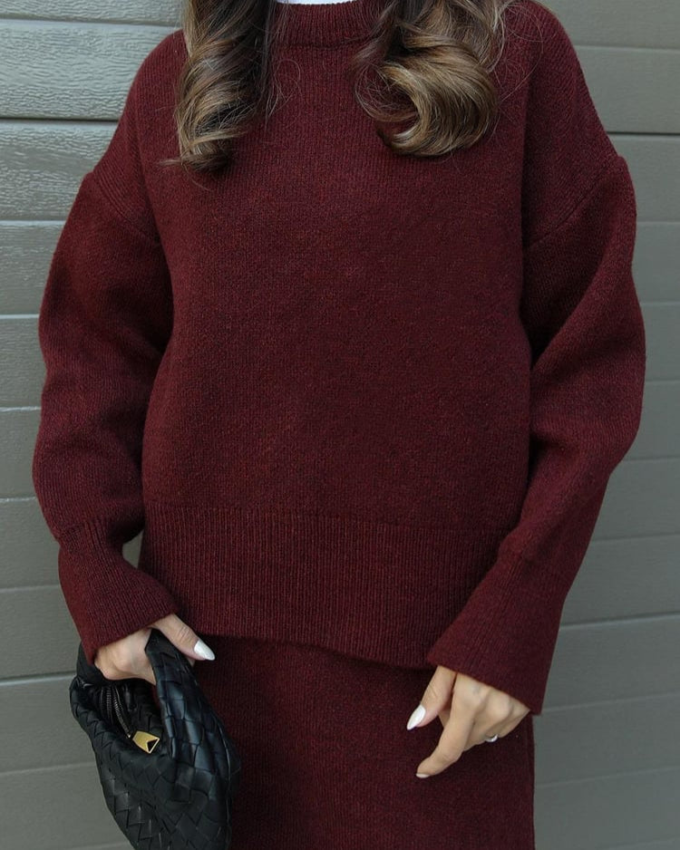 Clara | Ensemble Décontracté en Tricot avec Pull et Short pour Femmes 3