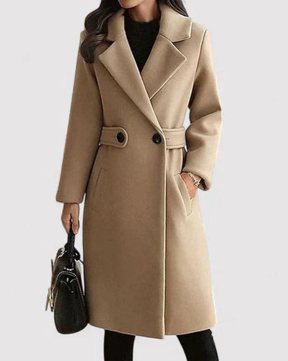 Clara | Manteau en Laine Ajusté Élégant pour Femme - Confort et Style Sophistiqué 0