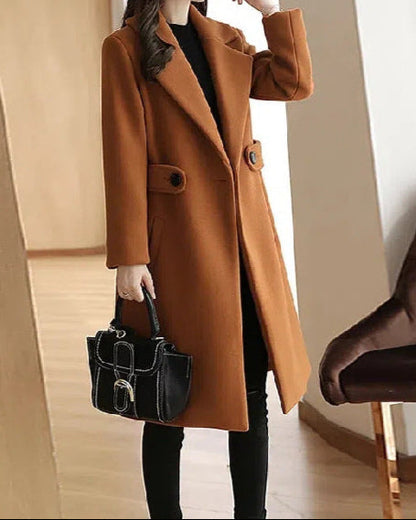 Clara | Manteau en Laine Ajusté Élégant pour Femme - Confort et Style Sophistiqué 1