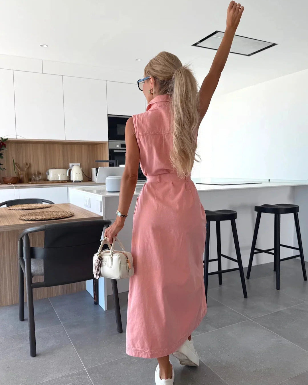 Clara | Robe Maxi en Denim Élégante et Polyvalente pour Femmes 5