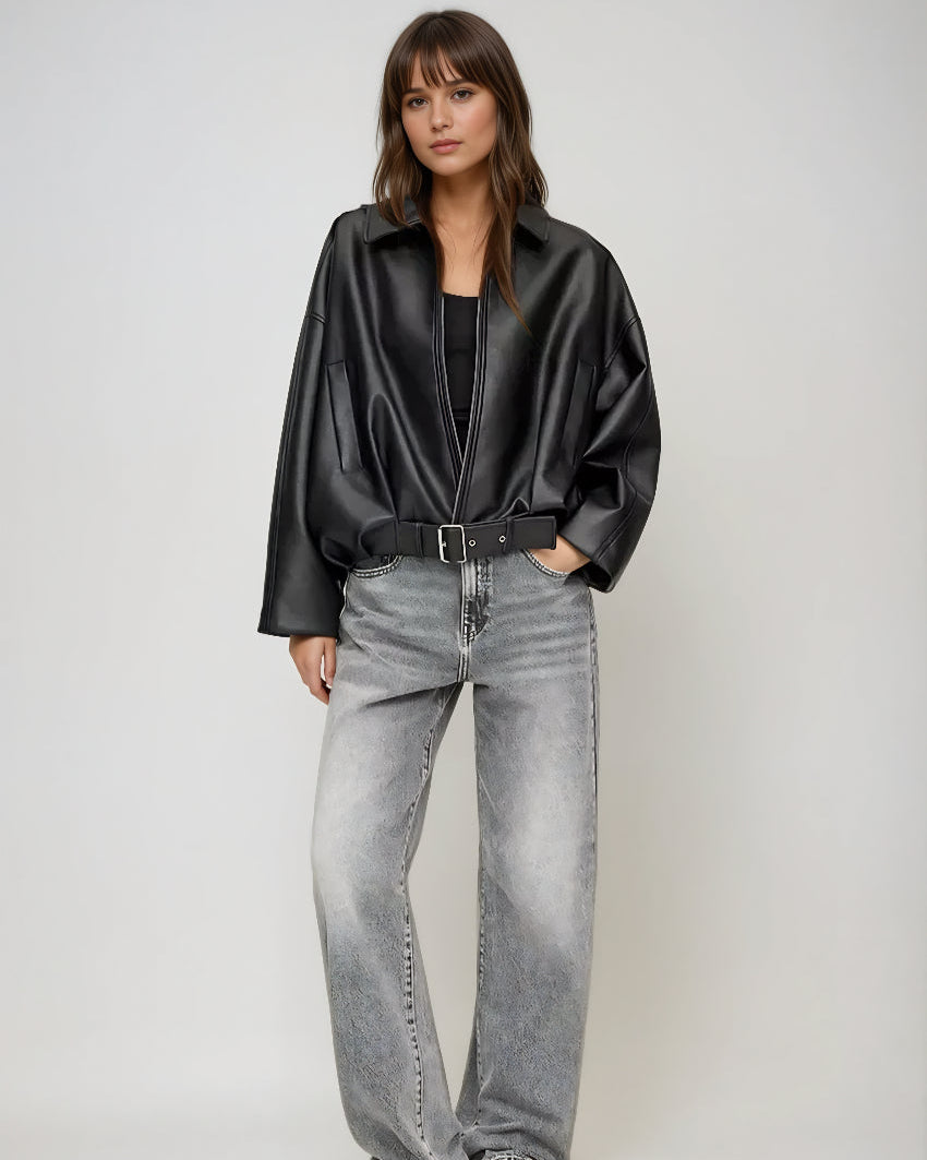 Clara | Veste Rétro en Similicuir Audacieuse pour Femmes 7