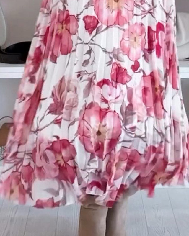 Élodie | Ensemble Floral Blouse Off-Shoulder et Jupe Maxi Élégante pour Femmes 4