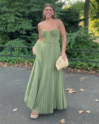 Léa | Robe Midi Élégante à Dos Ouvert pour Femmes en Polyester 3