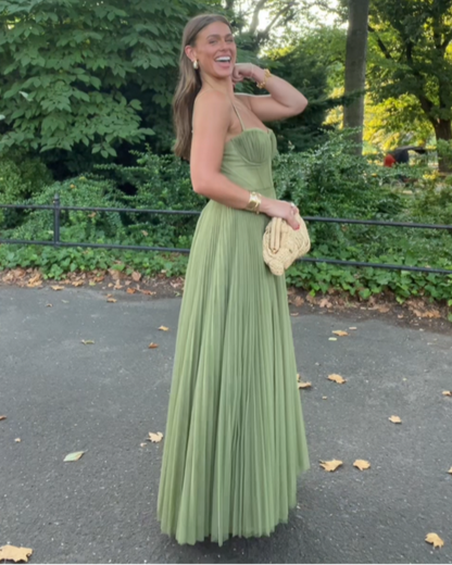 Léa | Robe Midi Élégante à Dos Ouvert pour Femmes en Polyester 4