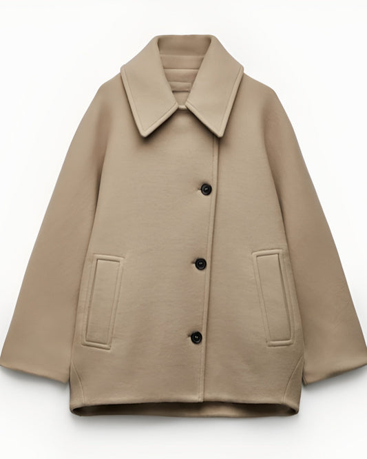 Lila | Manteau Tailleur Oversize Élégant pour Femmes avec Double Boutonnage 0