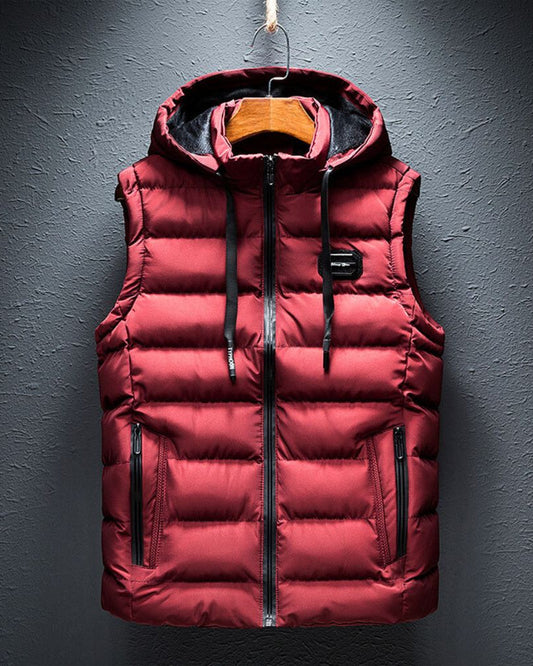 Lucas | Gilet Matelassé à Capuche pour Hommes - Élégance et Confort en Toutes Saisons 0