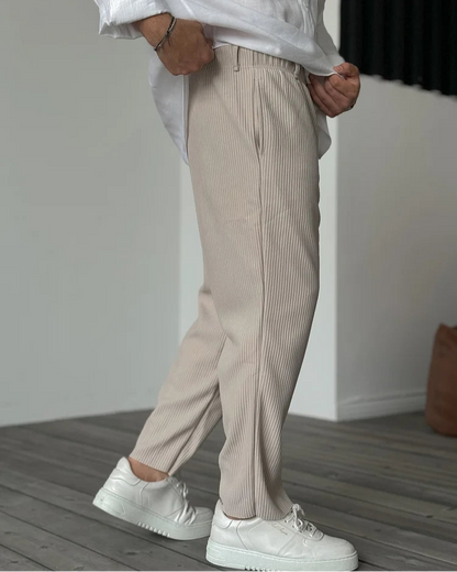 Lucas | Pantalons Droits Décontractés en Tissu Premium pour Hommes 2