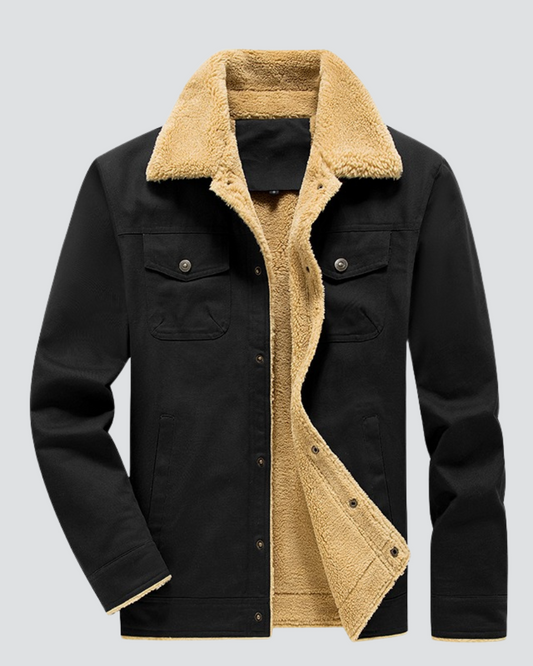 Lucas | Veste Bomber Doublée Sherpa Moderne et Confortable pour Hommes 0