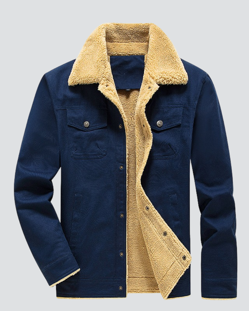 Lucas | Veste Bomber Doublée Sherpa Moderne et Confortable pour Hommes 2
