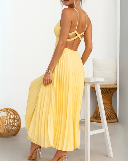 Sibylle | Robe Plissée Élégante pour Femmes, Idéale pour Été et Soirées Romantiques