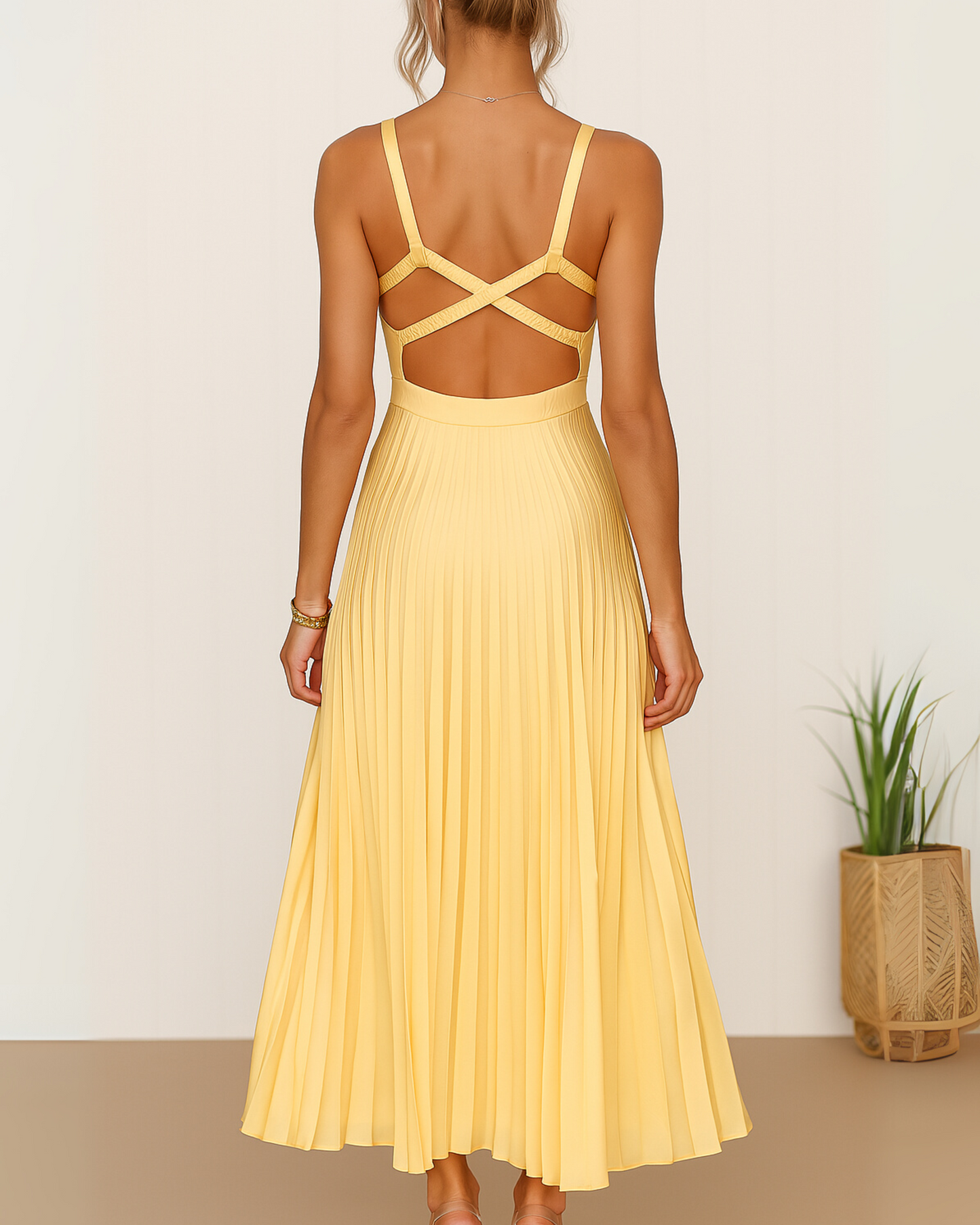 Sibylle | Robe Plissée Élégante pour Femmes, Idéale pour Été et Soirées Romantiques