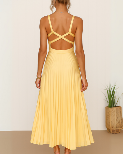 Sibylle | Robe Plissée Élégante pour Femmes, Idéale pour Été et Soirées Romantiques