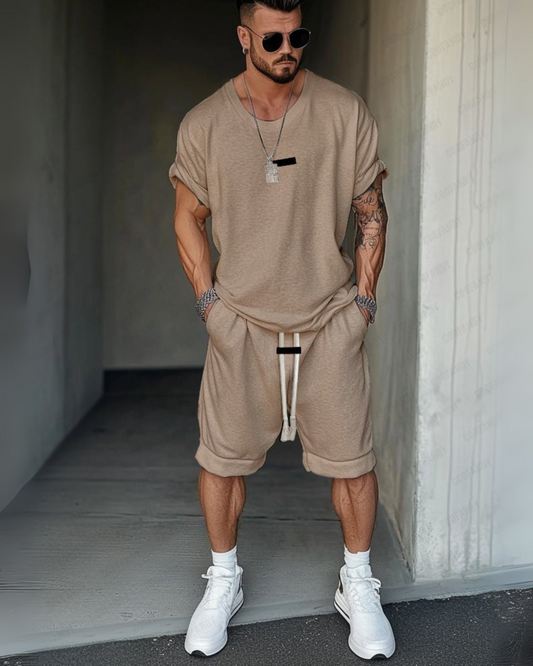 Axel | Ensemble T-shirt et Shorts Urban Flex™ Confortable pour Hommes