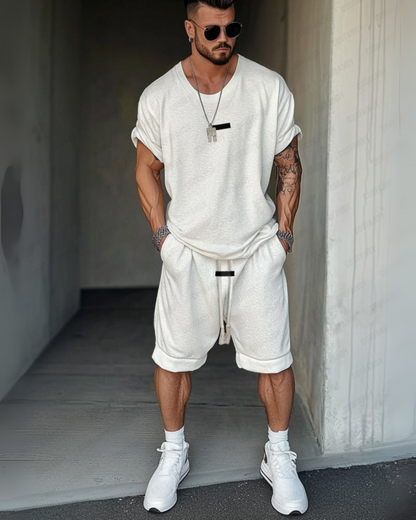 Axel | Ensemble T-shirt et Shorts Urban Flex™ Confortable pour Hommes