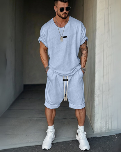 Axel | Ensemble T-shirt et Shorts Urban Flex™ Confortable pour Hommes