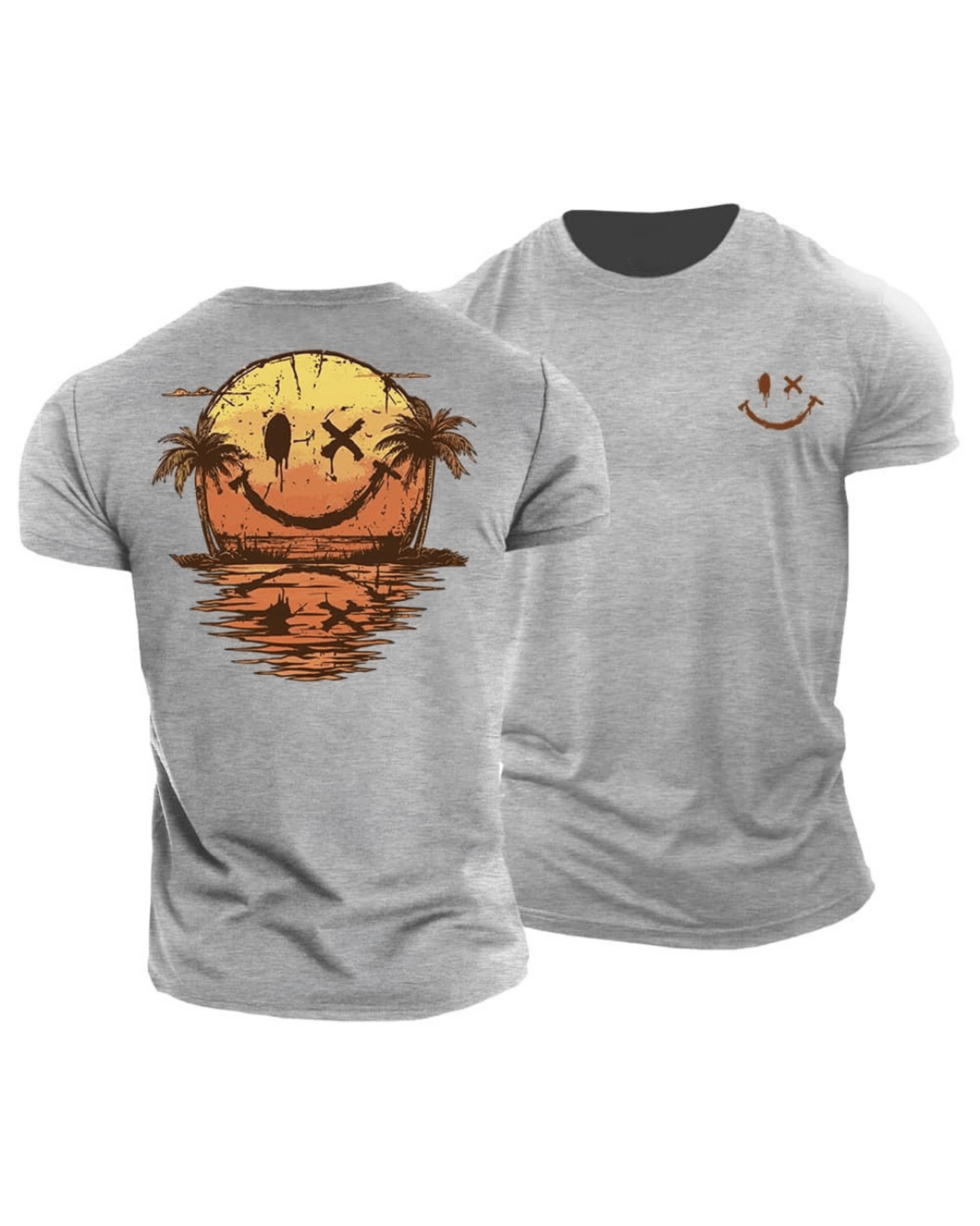 Éliott | T-shirt d'été avec motif Smiley et design artistique pour hommes