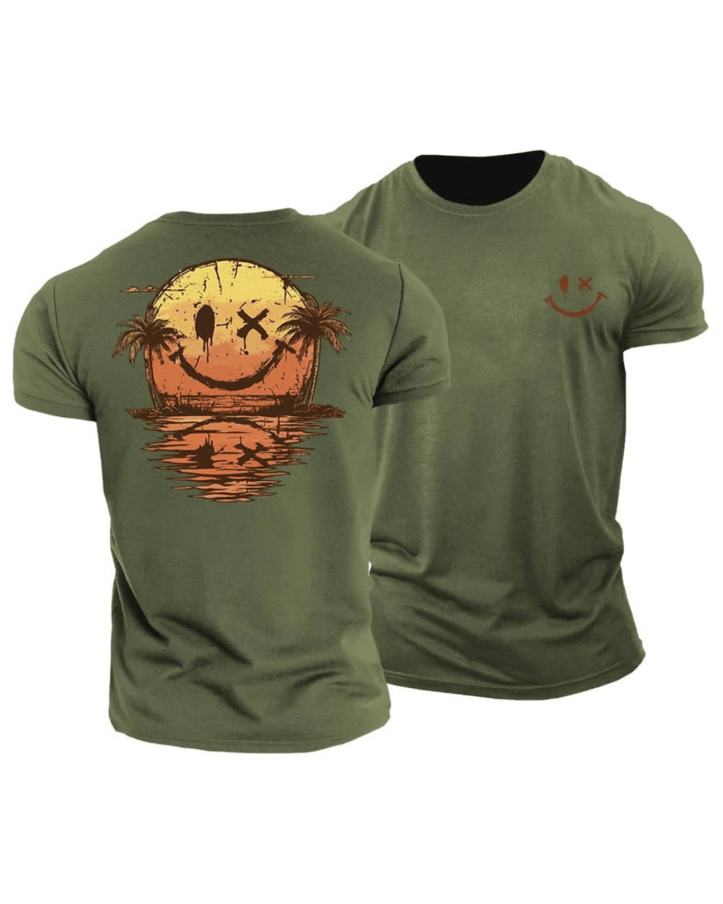 Éliott | T-shirt d'été avec motif Smiley et design artistique pour hommes