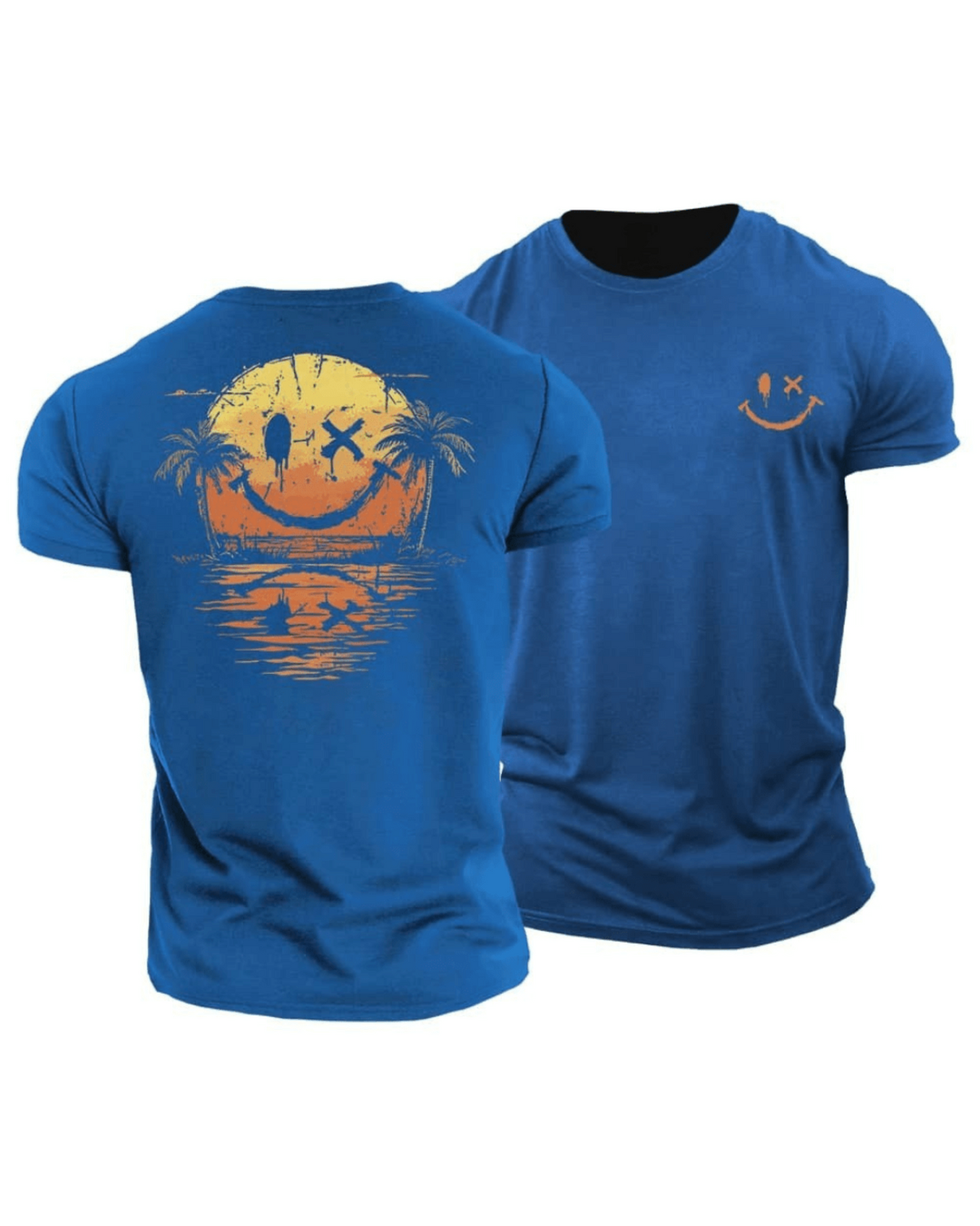 Éliott | T-shirt d'été avec motif Smiley et design artistique pour hommes