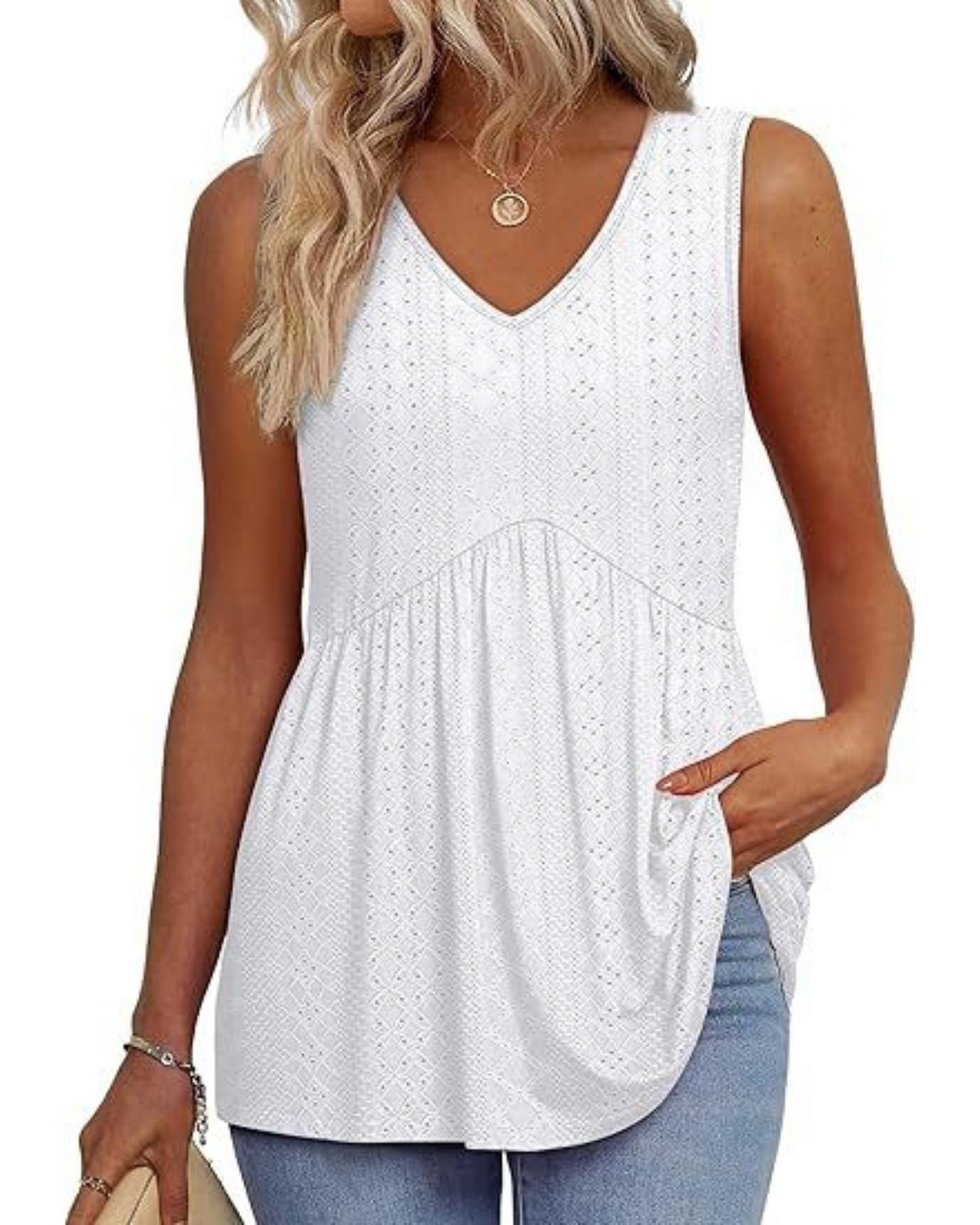 Philomène | Top Décontracté Sans Manches Élégant pour Femmes, Idéal Pour Printemps et Été