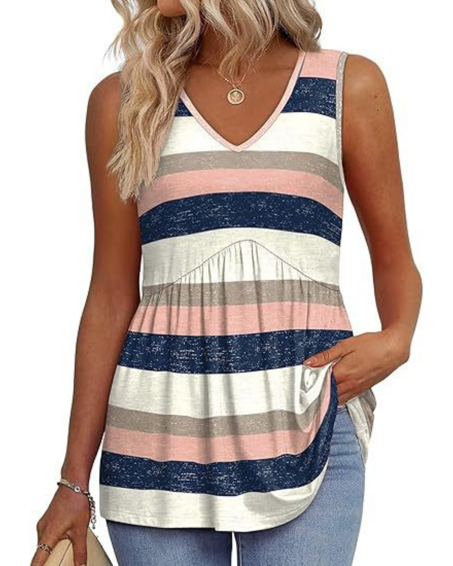 Philomène | Top Décontracté Sans Manches Élégant pour Femmes, Idéal Pour Printemps et Été