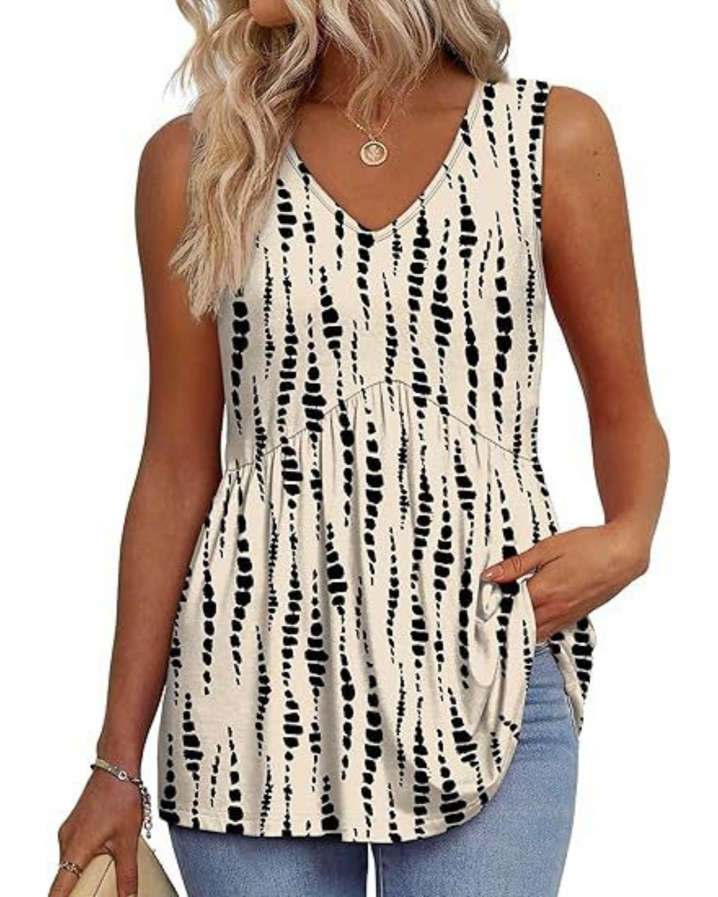 Philomène | Top Décontracté Sans Manches Élégant pour Femmes, Idéal Pour Printemps et Été