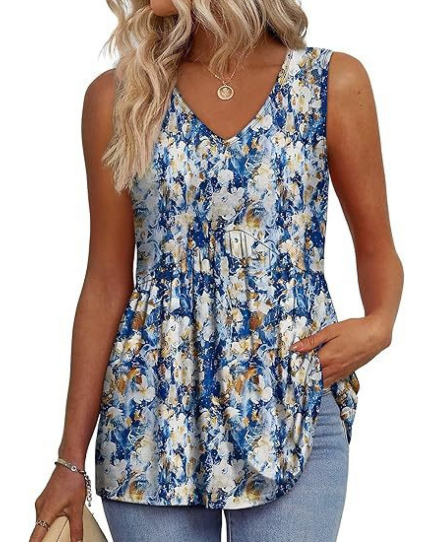 Philomène | Top Décontracté Sans Manches Élégant pour Femmes, Idéal Pour Printemps et Été